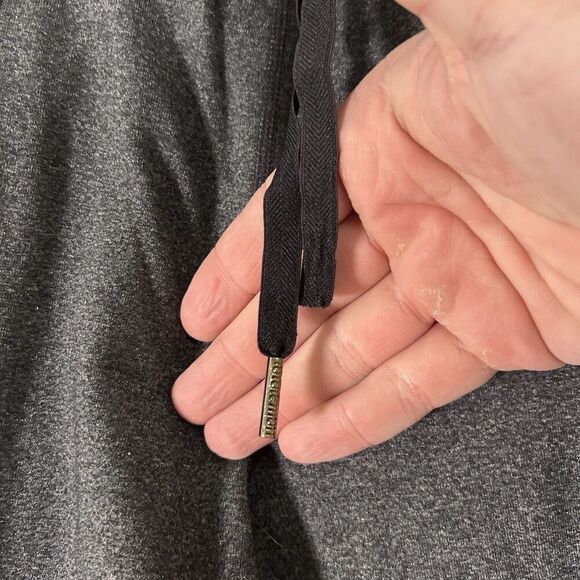 Lululemon Pants Women's 10 Grey Pull On Drawstring Pockets Wide Leg - Picture 4 of 8